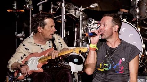 j 3 9 pm|Michael J. Fox makes surprise appearance with Coldplay at .